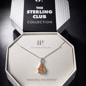 BP Smokey Topaz on Sterling Silver Necklace